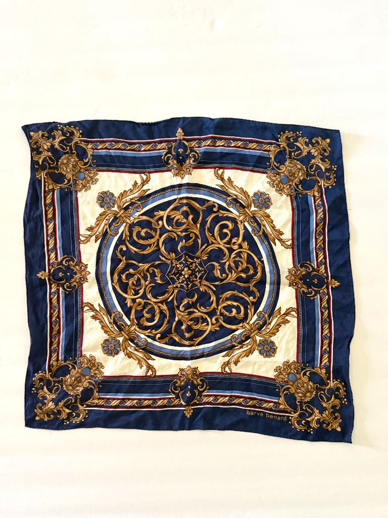 Harve Benard 100 Silk Scarf Vintage